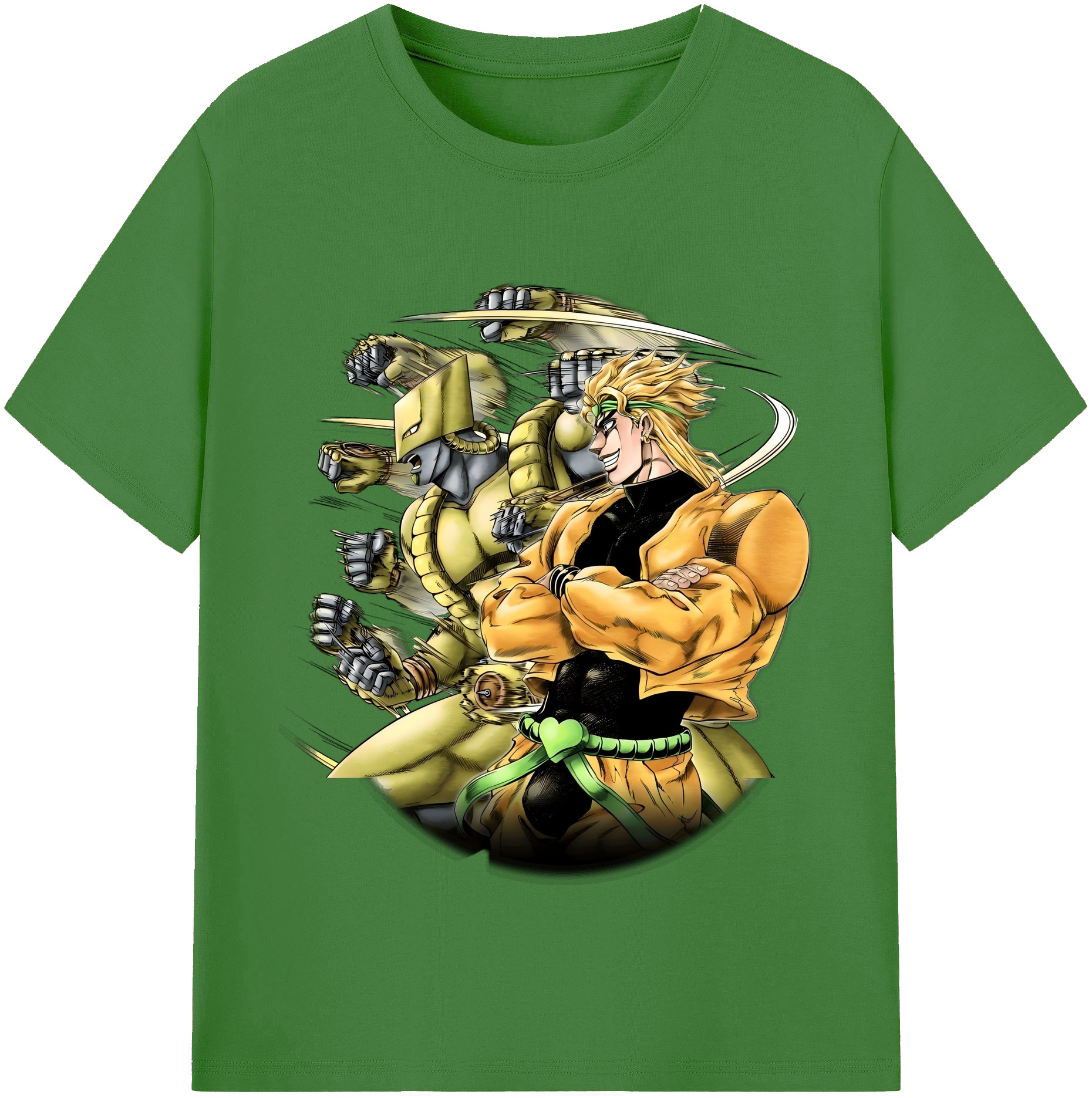 （画像用） ジョジョの奇妙な冒険 ディオ?ブランドー JoJo's Bizarre Adventure Dio Brando レディースカジュアルプリントTシャツ（綿100％）